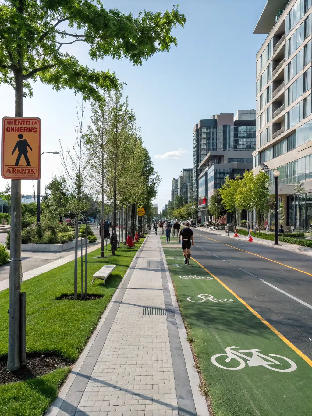 An image of a city street with reduced accident rates, symbolizing the impact of VisionZeroSolutions' products on creating safer urban environments.
