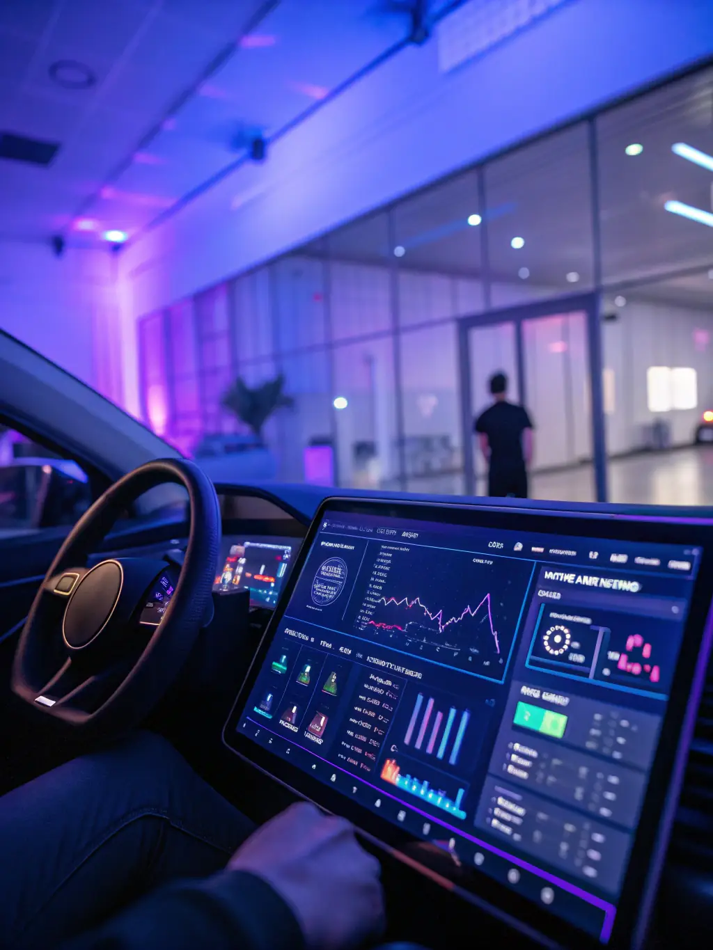 A visual representation of a fleet management dashboard, showcasing data analytics and compliance reports generated by VisionZeroSolutions' products.